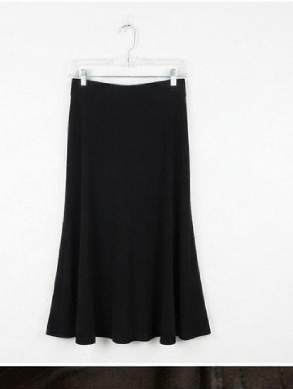 Jones Wear Black Flared A-Line Skirt